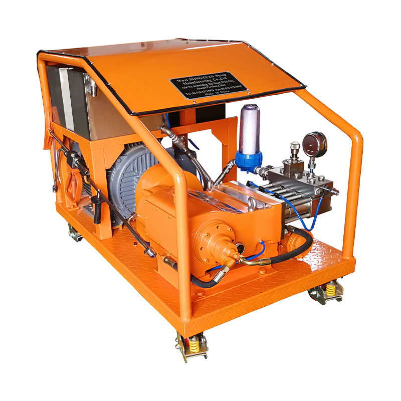 Elektrische hogedrukwaterstraalmachine voor het reinigen van leidingen